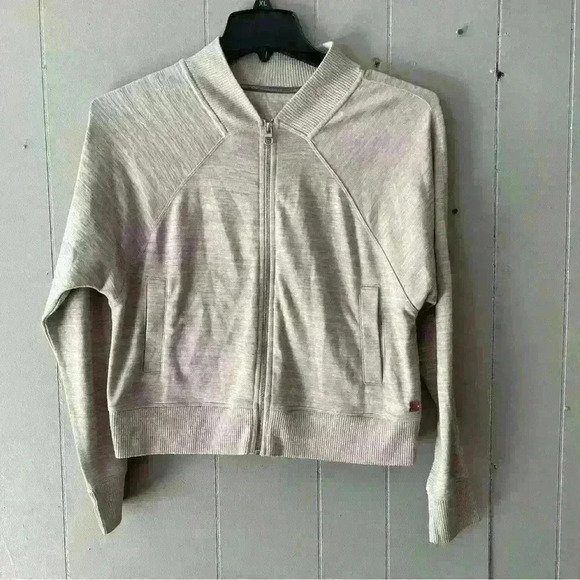 Calvin Klein Full Zip Collared Knit Gray Sweater Small - Picture 1 of 3